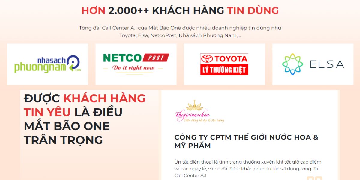 Các doanh nghiệp lớn đã và đang dùng AI Call Center