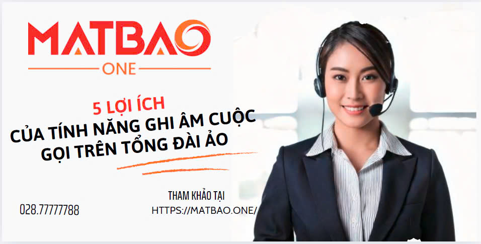 Giao diện quản trị tính năng ghi âm cuộc gọi trên Tổng đài ảo của Mắt Bão One